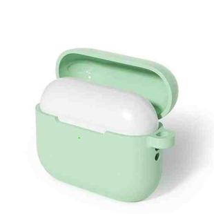 For AirPods Pro 3 Silicone Earphone Protective Case with Hook(Matcha Green)