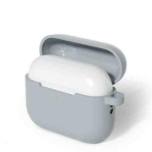 For AirPods Pro 3 Silicone Earphone Protective Case with Hook(Grey)