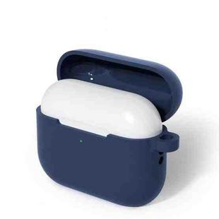 For AirPods Pro 3 Silicone Earphone Protective Case with Hook(Midnight Blue)