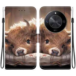 For Honor X9b / Magic6 Lite 5G / X50 / X50 Pro Crystal Texture Colored Drawing Leather Phone Case(Calf)