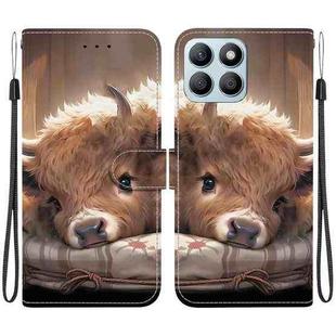 For Honor X8b Crystal Texture Colored Drawing Leather Phone Case(Calf)