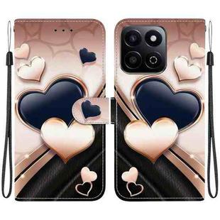 For Honor Play 60 Plus / 200 Smart / Play9T 5G Crystal Texture Colored Drawing Leather Phone Case(Love Heart)