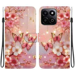 For Honor Play 60 Plus / 200 Smart / Play9T 5G Crystal Texture Colored Drawing Leather Phone Case(Lantern Butterflies)