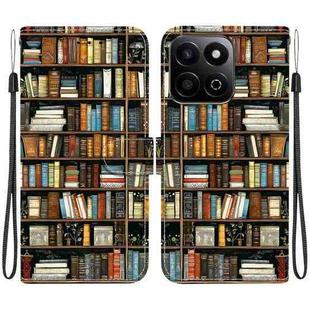 For Honor Play 60 Plus / 200 Smart / Play9T 5G Crystal Texture Colored Drawing Leather Phone Case(Bookshelf)