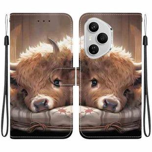 For Honor 400 Pro Global 160.8mm Crystal Texture Colored Drawing Leather Phone Case(Calf)