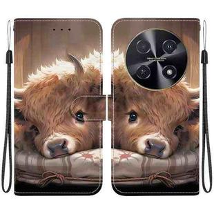 For Huawei nova 12i / Enjoy 70 Pro Crystal Texture Colored Drawing Leather Phone Case(Calf)
