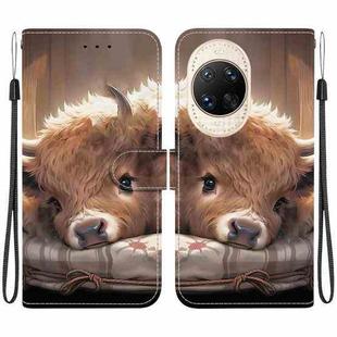 For Huawei nova 14 Ultra Crystal Texture Colored Drawing Leather Phone Case(Calf)