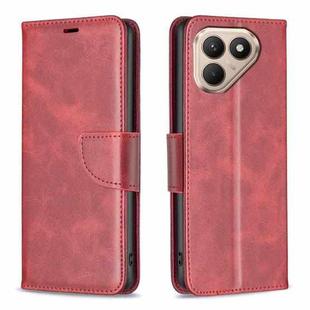 For Tecno Pova 7 Pro 5G Lambskin Texture Pure Color Flip Leather Phone Case(Red)
