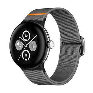 For Google Pixel Watch 3 45mm xDfind Elastic Nylon Watch Band(Dark Grey)