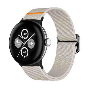 For Google Pixel Watch / Watch2 / Watch3 41mm xDfind Elastic Nylon Watch Band(Starlight)