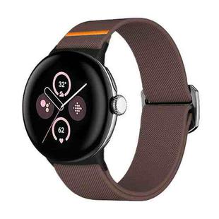 For Google Pixel Watch / Watch2 / Watch3 41mm xDfind Elastic Nylon Watch Band(Smoke Purple)
