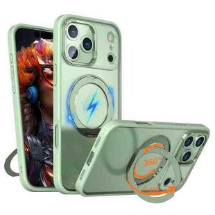 For iPhone 17 Pro Max kalebol MagSafe Metal Ring Holder Phone Case(Avocado Green)