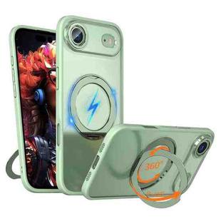 For iPhone 17 Air kalebol MagSafe Metal Ring Holder Phone Case(Avocado Green)