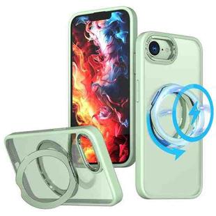 For iPhone 16e kalebol MagSafe Metal Ring Holder Phone Case(Avocado Green)