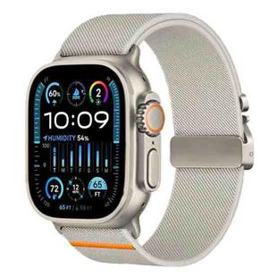 For Apple Watch 38 / 40 / 41 / S10 42mm xDfind Parachute Buckle Stretch Nylon Watch Band(Starlight)