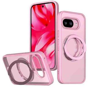 For Google Pixel 9a kalebol MagSafe Metal Ring Holder Phone Case(Pink)