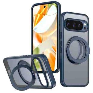 For Google Pixel 9 Pro kalebol MagSafe Metal Ring Holder Phone Case(Blue)