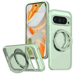 For Google Pixel 9 Pro kalebol MagSafe Metal Ring Holder Phone Case(Avocado Green)