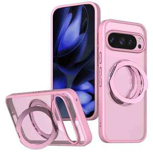 For Google Pixel 10 Pro XL kalebol MagSafe Metal Ring Holder Phone Case(Pink)