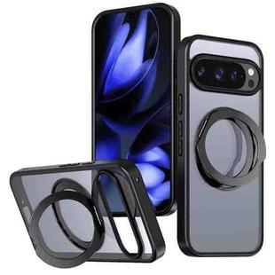 For Google Pixel 10 Pro kalebol MagSafe Metal Ring Holder Phone Case(Black)