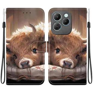 For Infinix Hot 40 / Hot 40 Pro Crystal Texture Colored Drawing Leather Phone Case(Calf)