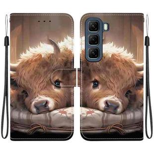 For Infinix Hot 50 4G Crystal Texture Colored Drawing Leather Phone Case(Calf)