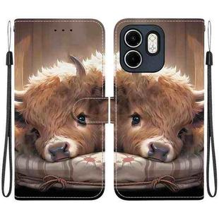 For Infinix Hot 50i / Smart 9 Crystal Texture Colored Drawing Leather Phone Case(Calf)