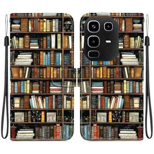 For Infinix Note 50 4G / Note 50 Pro 4G Crystal Texture Colored Drawing Leather Phone Case(Bookshelf)