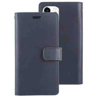 For iPhone 12 Pro Max GOOSPERY MANSOOR Crazy Horse Texture Horizontal Flip Leather Case with Holder & Card Slots & Wallet(Navy Blue)