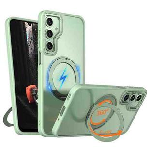For Samsung Galaxy A16 5G kalebol MagSafe Metal Ring Holder Phone Case(Avocado Green)
