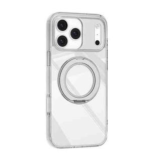 For iPhone 17 Pro Max Mutural Ice Amber Series MagSafe Holder TPU Phone Case(Transparent)