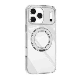 For iPhone 17 Pro Mutural Ice Amber Series MagSafe Holder TPU Phone Case(Transparent)