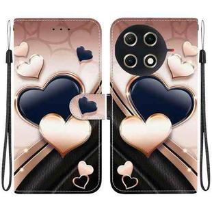 For Tecno Camon 30S / Camon 30S Pro Crystal Texture Colored Drawing Leather Phone Case(Love Heart)