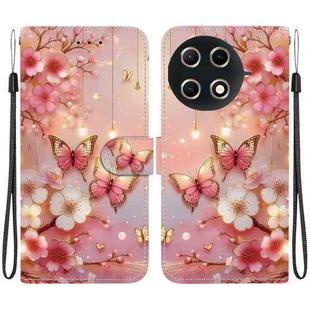 For Tecno Camon 30S / Camon 30S Pro Crystal Texture Colored Drawing Leather Phone Case(Lantern Butterflies)