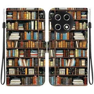 For Tecno Camon 30S / Camon 30S Pro Crystal Texture Colored Drawing Leather Phone Case(Bookshelf)