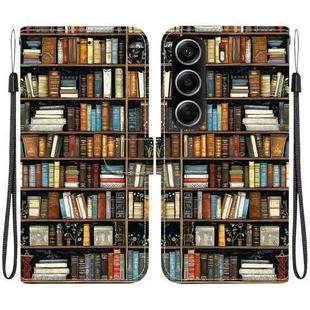 For Tecno Camon 40 Crystal Texture Colored Drawing Leather Phone Case(Bookshelf)