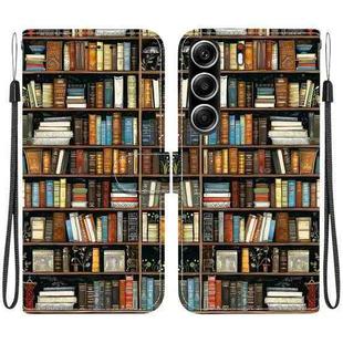 For Tecno Camon 40 Pro Crystal Texture Colored Drawing Leather Phone Case(Bookshelf)