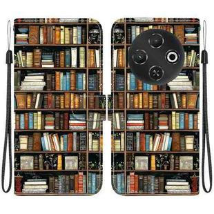 For Tecno Pop 9 5G / Spark 30C 5G Crystal Texture Colored Drawing Leather Phone Case(Bookshelf)