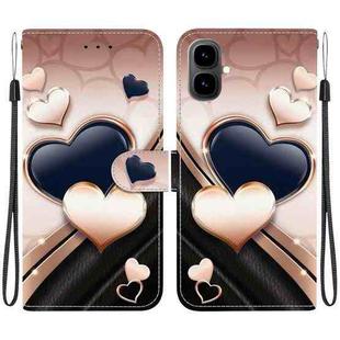 For Tecno Pop 10 / Spark Go 2 4G Crystal Texture Colored Drawing Leather Phone Case(Love Heart)