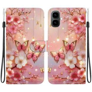 For Tecno Pop 10 / Spark Go 2 4G Crystal Texture Colored Drawing Leather Phone Case(Lantern Butterflies)