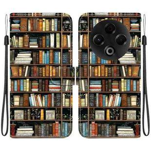 For Tecno Spark 30 4G Crystal Texture Colored Drawing Leather Phone Case(Bookshelf)