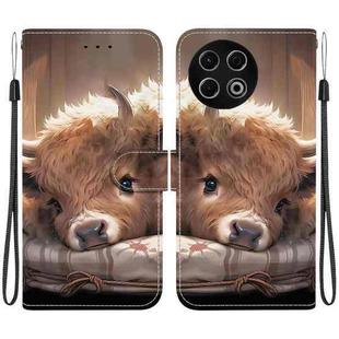 For Tecno Spark 30 Pro Crystal Texture Colored Drawing Leather Phone Case(Calf)