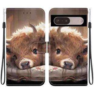 For Google Pixel 7 Pro Crystal Texture Colored Drawing Leather Phone Case(Calf)