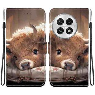 For OnePlus 13 Crystal Texture Colored Drawing Leather Phone Case(Calf)