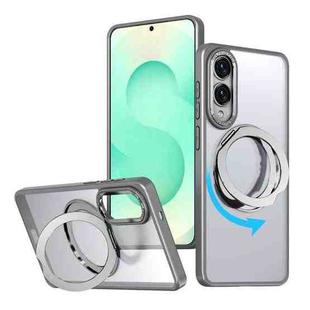 For Samsung Galaxy S25 Edge 5G kalebol MagSafe Metal Ring Holder Phone Case(Titanium Gray)
