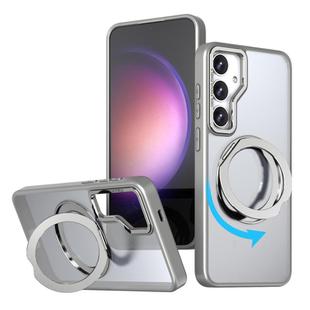 For Samsung Galaxy S24 5G kalebol MagSafe Metal Ring Holder Phone Case(Titanium Gray)