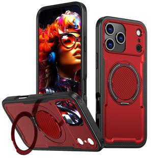 For iPhone 17 Pro Max kalebol Metal 360 Degree Rotation Holder MagSafe Phone Case(Red)