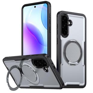 For Samsung Galaxy A17 5G kalebol Metal 360 Degree Rotation Holder MagSafe Phone Case(Grey)