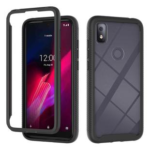 For T-Mobile REVVL 4 Starry Sky Solid Color Series Shockproof PC + TPU Protective Case(Black)