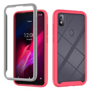 For T-Mobile REVVL 4 Starry Sky Solid Color Series Shockproof PC + TPU Protective Case(Red)
